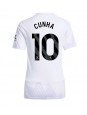 Manchester United Matheus Cunha #10 Vieraspaita Naisten 2025-26 Lyhythihainen